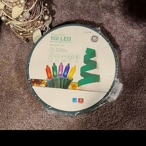 NWT GE LED mini colored Christmas lights